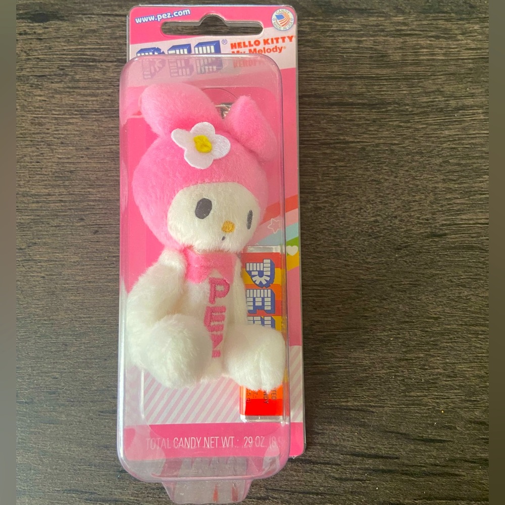 My Melody plush PEZ dispenser keychain